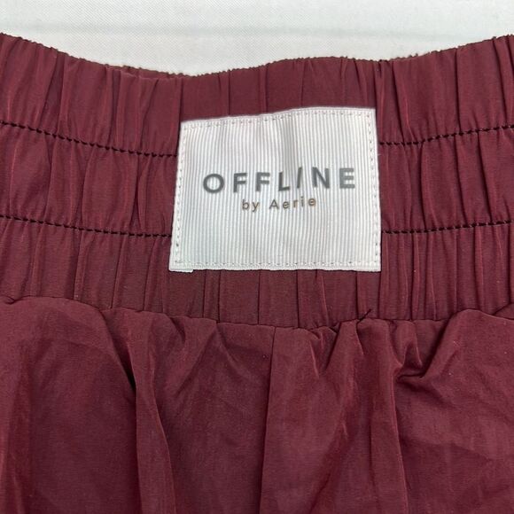 Aerie Offline The Hugger burgundy shorts size XXL NWT - Picture 7 of 13